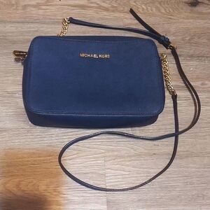 Michael Kors JET SET  Navy Crossbody